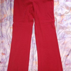 red Court pants